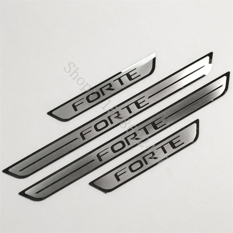 Для KIA Forte 2009 2010 2011 ~ 2023 накладка на порог из нержавеющей стали наклейка педаль