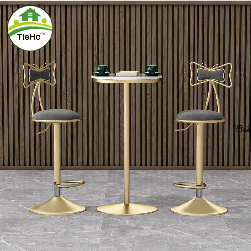 

Бархатный бархатный стул с подъемом, современный простой высокий стул в скандинавском стиле со спинкой-бабочкой, Регулируемая Мебель для кухни и дома