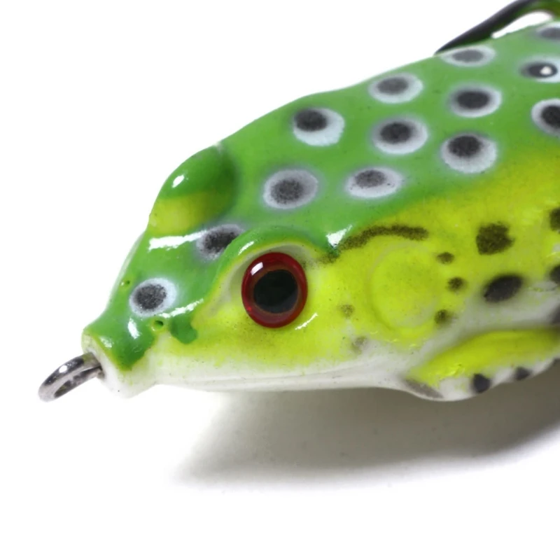 

5pcs Frog Lure Ray Frog Topwater Fishing Crankbait Lures Artificial Soft Bait 5.5cm 15g