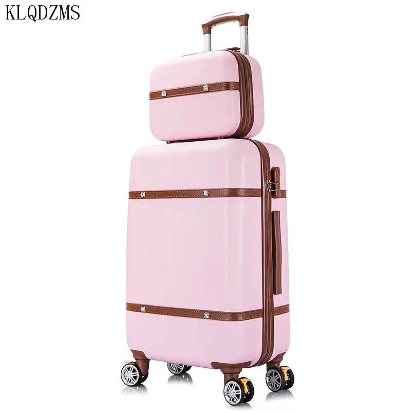 KLQDZMS Fashion Waterproof Luggage Tide 20 Inch Mute Universal Wheel Registration Password Box 22 