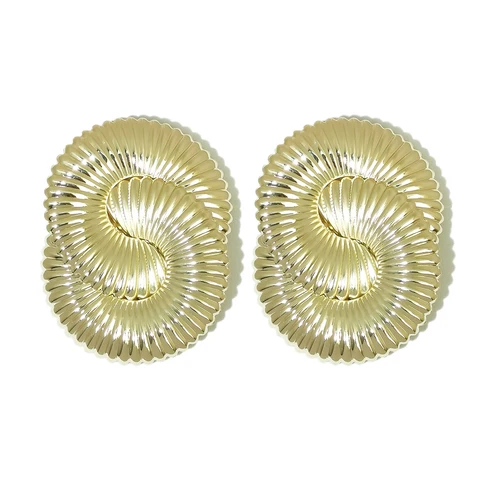 MANILAI Массивные серьги-гвоздики из цинкового сплава