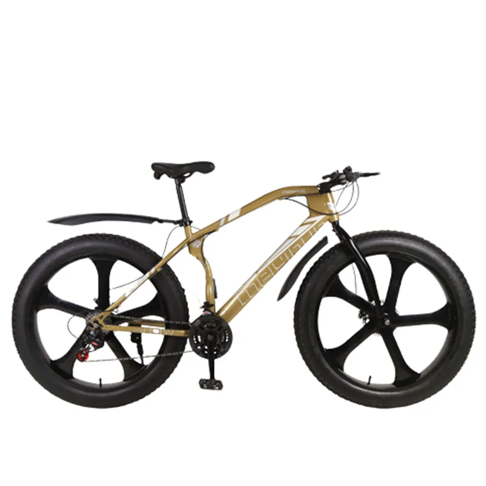 

Велосипед с двойным дисковым тормозом, биометрическая рама, ударопрочность, колеса с пятью лезвиями, 26 дюймов, 24/27 скоростей, сноуборд