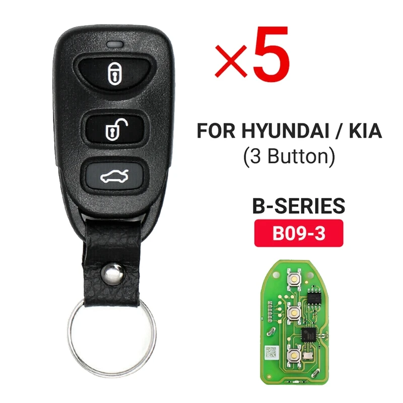 KEYDIY B09-3 Автомобильный дистанционный смарт-ключ 3-кнопочный B-Series KD ключ с