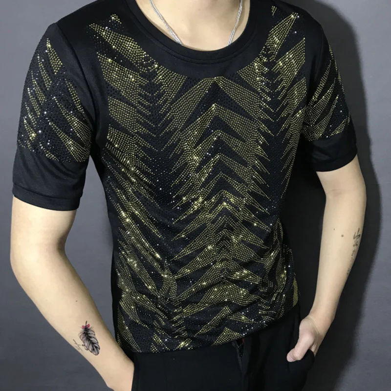 

Мужская футболка с круглым вырезом, с коротким рукавом