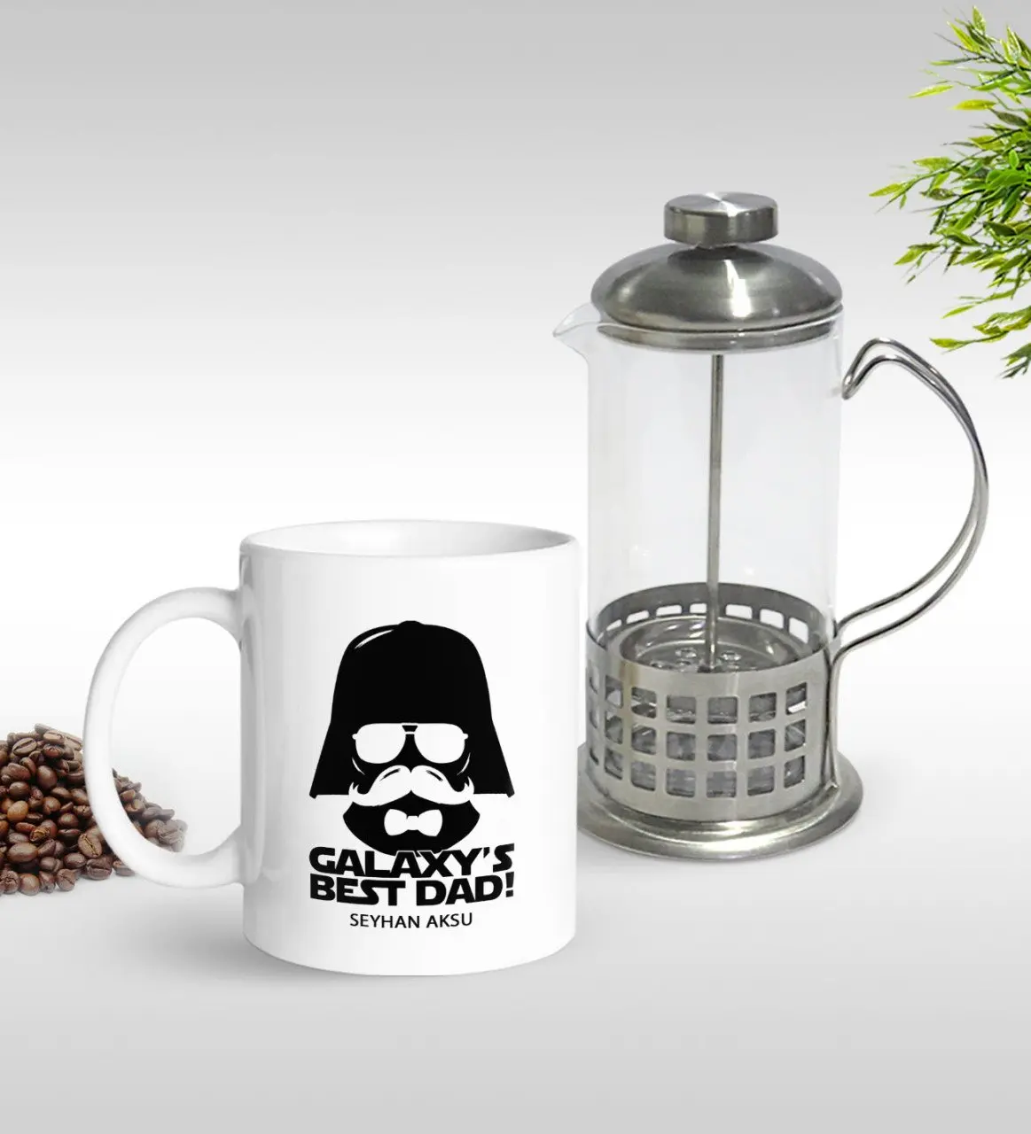 

Персонализированные Galaxy Best Father дизайн кружка и французский пресс Seti-1