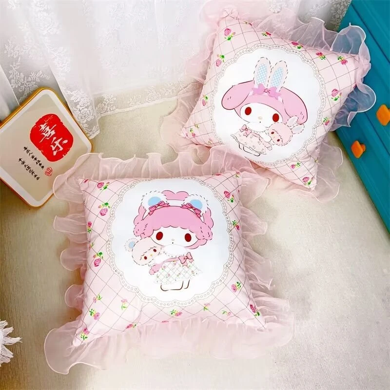 Симпатичная кружевная Подушка My Melody в японском стиле с принтом
