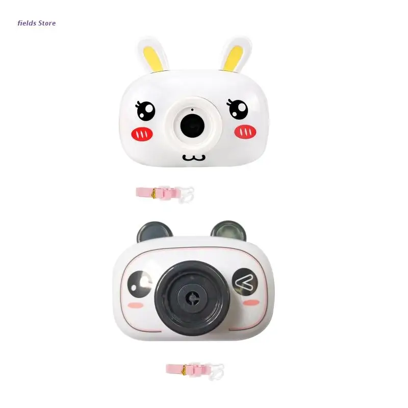 

ABS Material Bubble Camera ABS Camera Bubble Machine Panda/Rabbit Type for 7-14 Old Kids Children Soap Bubble