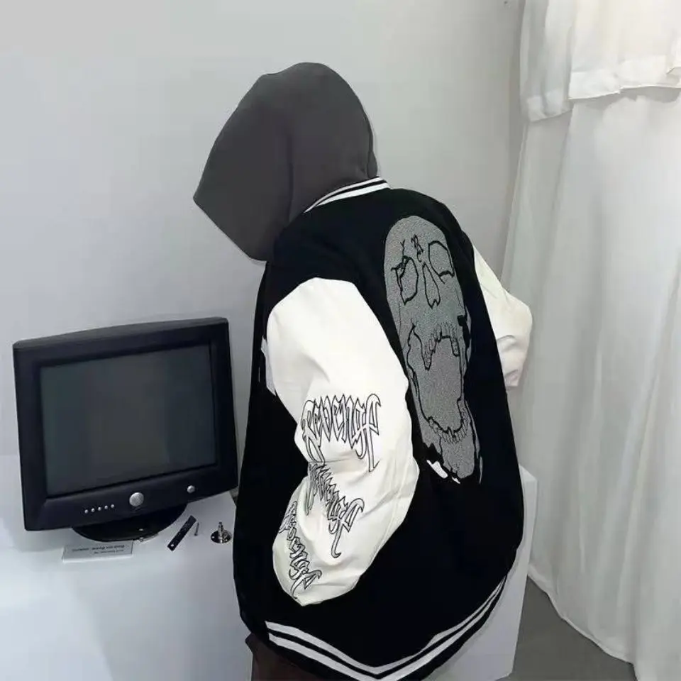 Новая Европейская и американская вышитая ретро-куртка для мужчин женщин |