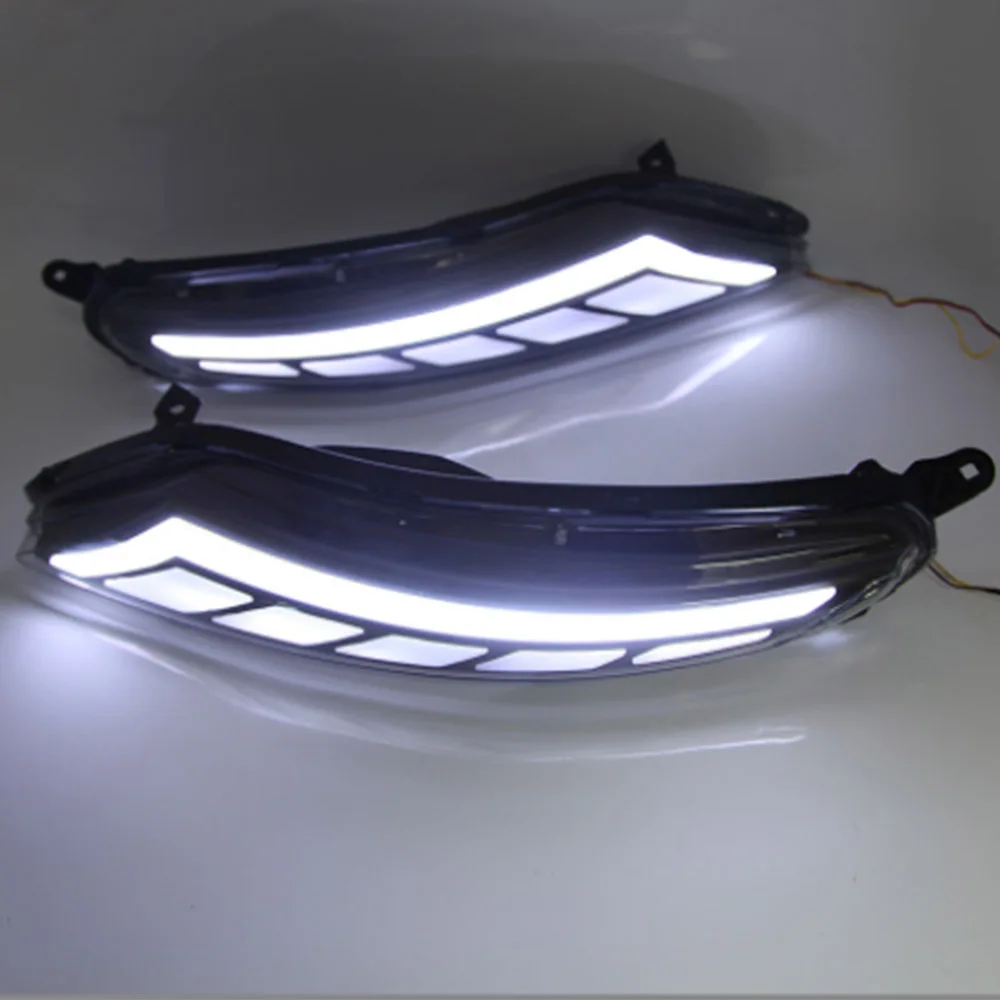

DRL For Mitsubishi Xpander Eclipse Cross LED Daytime Running Light Fog Lamp Yellow Turn Signal