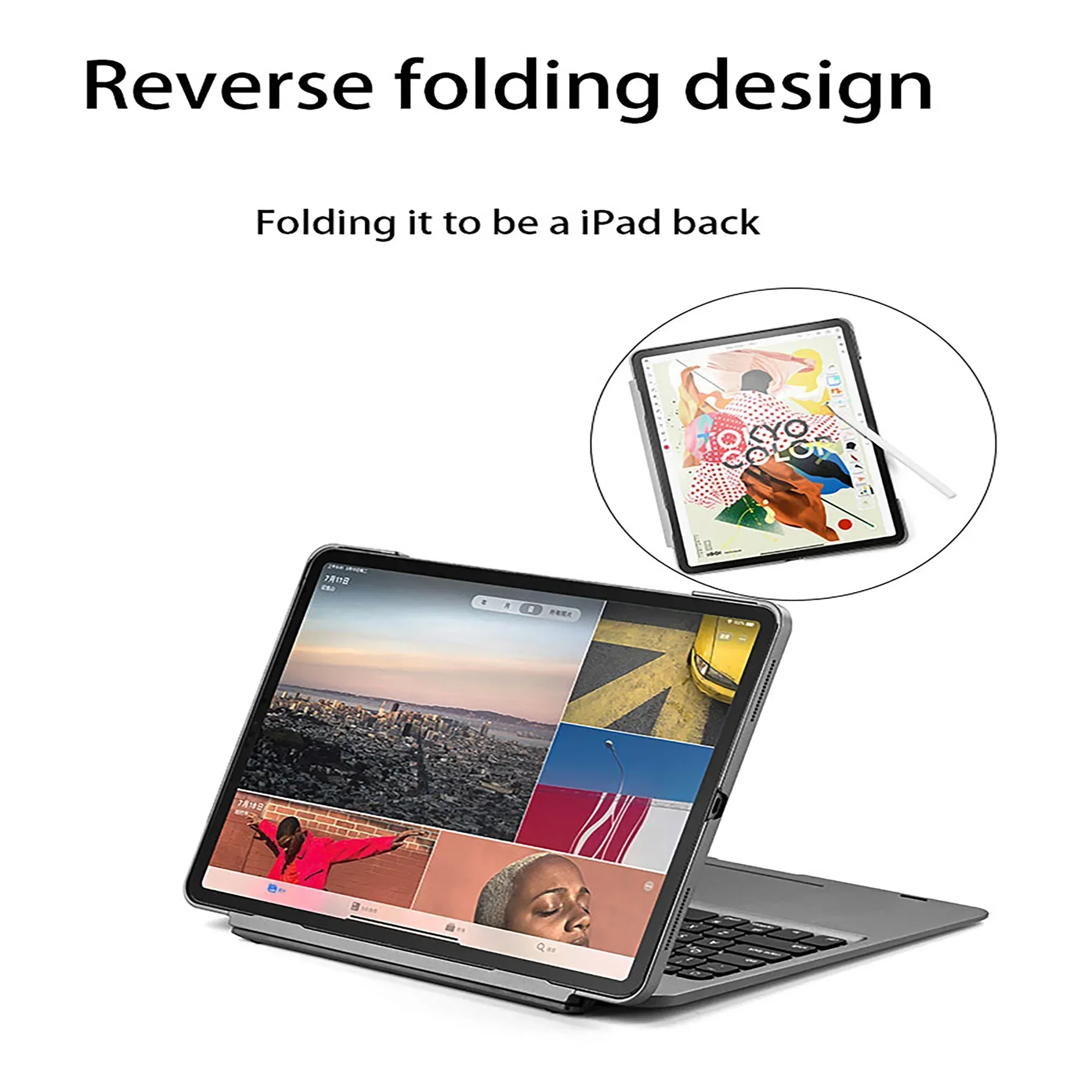 Беспроводная Волшебная клавиатура для iPad Pro 12 9 11 Air 5 4 3 7th 8th 9th 10 2 съемная с