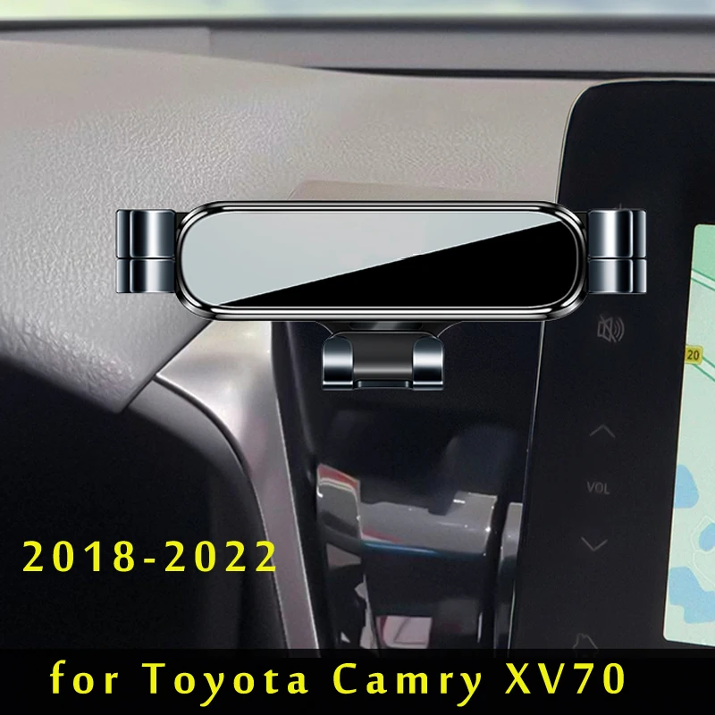 

Car Phone Holder For Toyota Camry XV70 2021 2022 2018 2019 Car Styling Bracket GPS Stand Rotatable Support Mobile Accessories