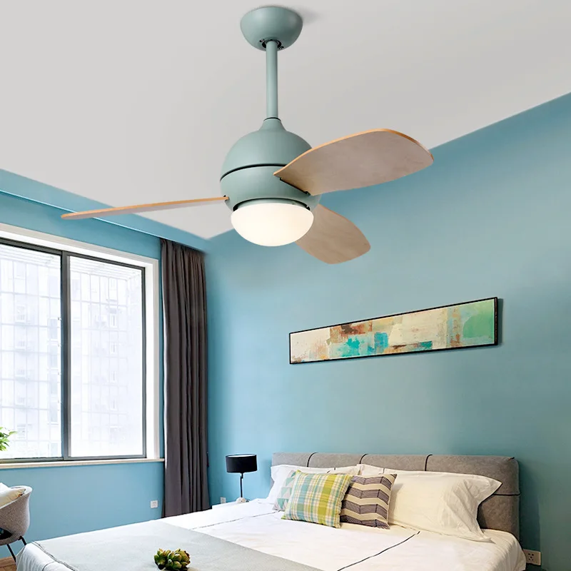 

Fan Chandelier Living Room Dining Room Children's Room Bedroom Ceiling Fan Light LED with Remote Control Modern