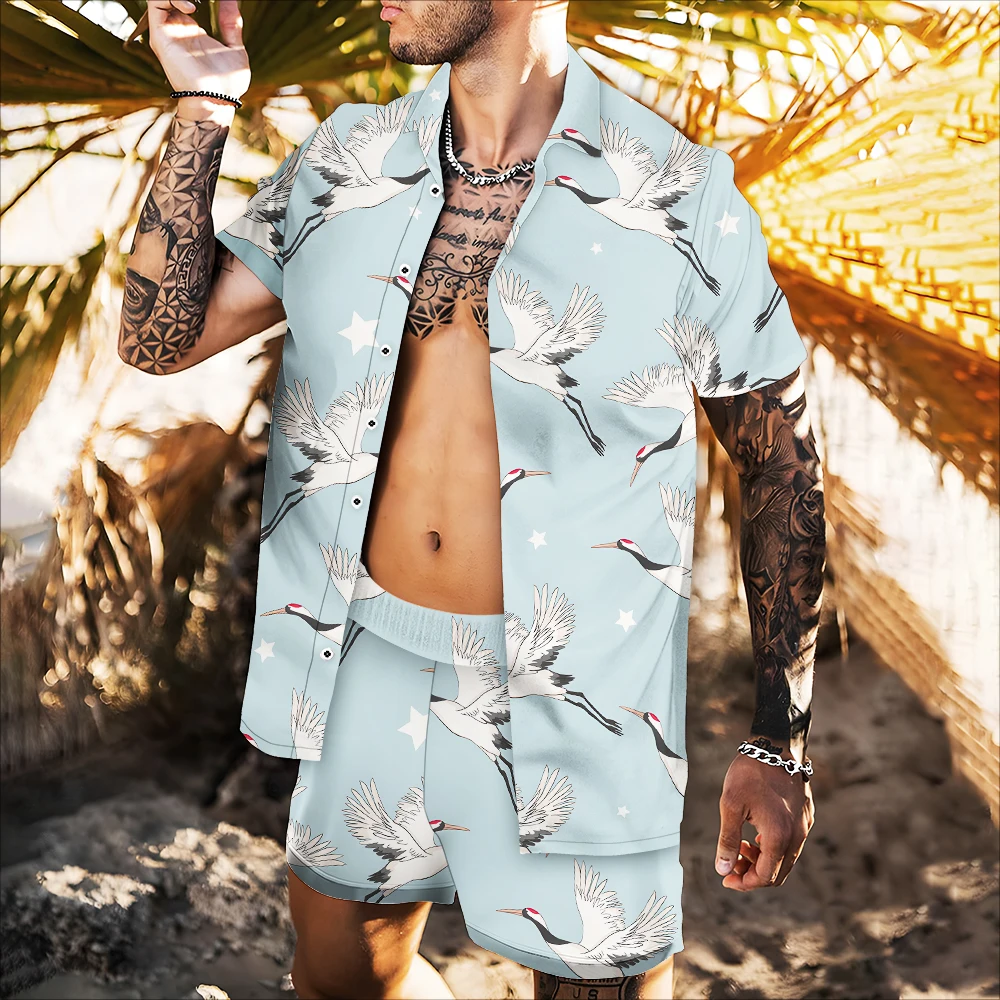 

Men's Shirts Spring and Summer 2022 New Hot Sale 3d Printing Style Trend Comfortable Beautiful Upper Body Easy Oil Painting