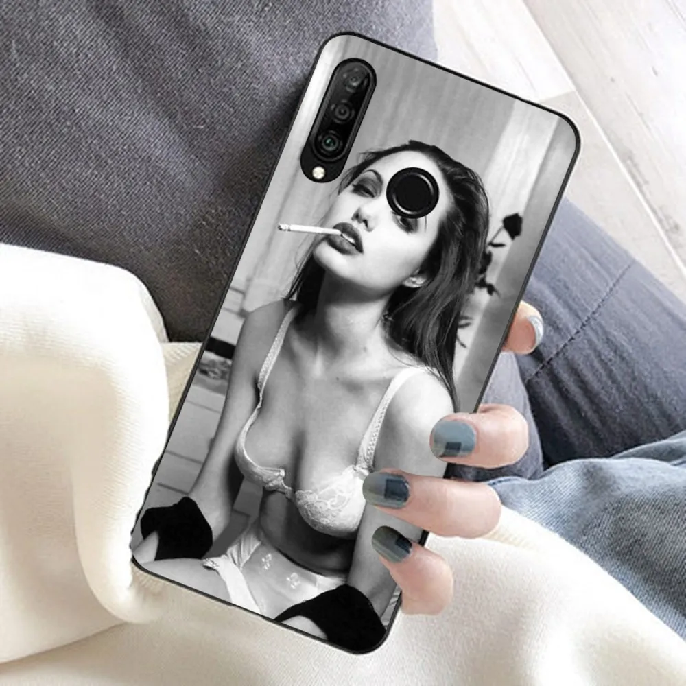 Чехол для телефона Movie Star Angelina Jolie Huawei Honor 10 lite 9 20 7A 9X 30 50 60 70 pro plus Мягкий силиконовый