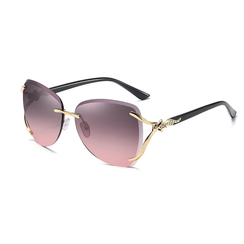 

New Fox Head Metal Frameless Trimming Sunglasses Fashion Trendy All-Match Sunglasses Women's Elegant Sunglasses