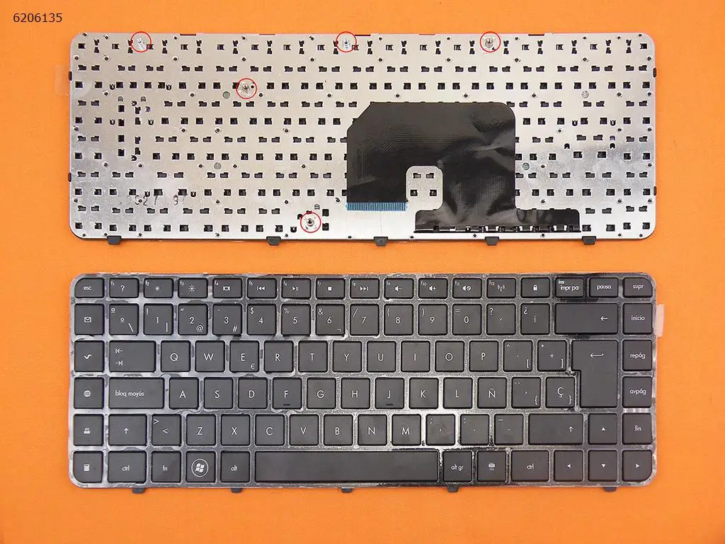 

SP Laptop Keyboard for HP DV6-3000 DV6-3100 DV6-4000 dv6-3150ef dv6-3150sf dv6-3151sf dv6-3154 GLOSSY FRAME BLACK Reprint