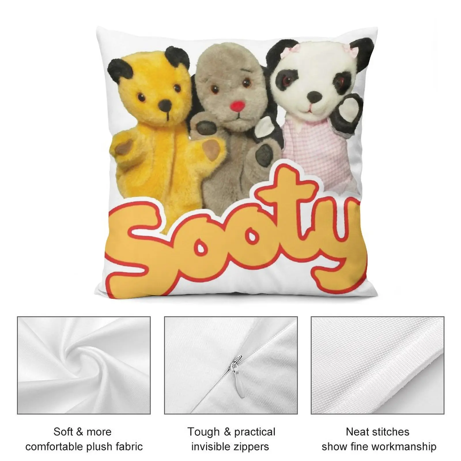 Наволочка для подушки Sooty and развертка Рождественская наволочка Роскошная