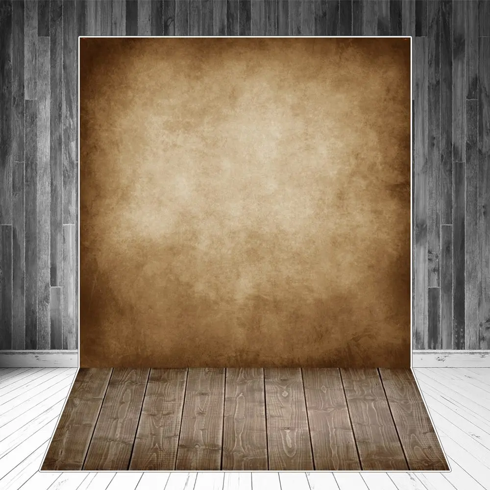 

Splicing Gradient Solid Color Wall Wooden Floor Photography Backgrounds Brown Photographic Backdrops Self Portrait Studio Props
