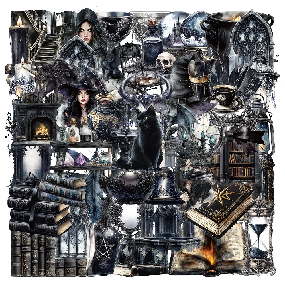 

Винтажные наклейки 50/100 шт