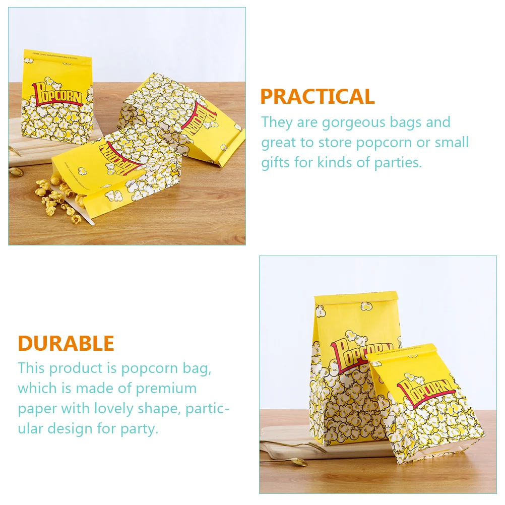 Бумажные коробки для попкорна пакеты контейнеры контейнер вечеринки конфет