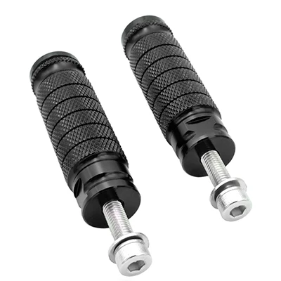 Универсальные мотоциклетные педали M8 8 мм, подставки для ног, педали для Kawasaki, Yamaha, Suzuki, Honda, мотоциклетные задние наборы