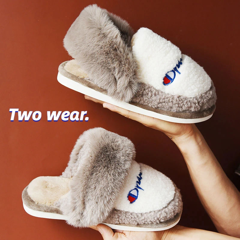 

Тапки Lisapie мужские и женские зимние на платформе, плюшевые теплые роскошные брендовые домашние модные дизайнерские меховые тапочки, больши...