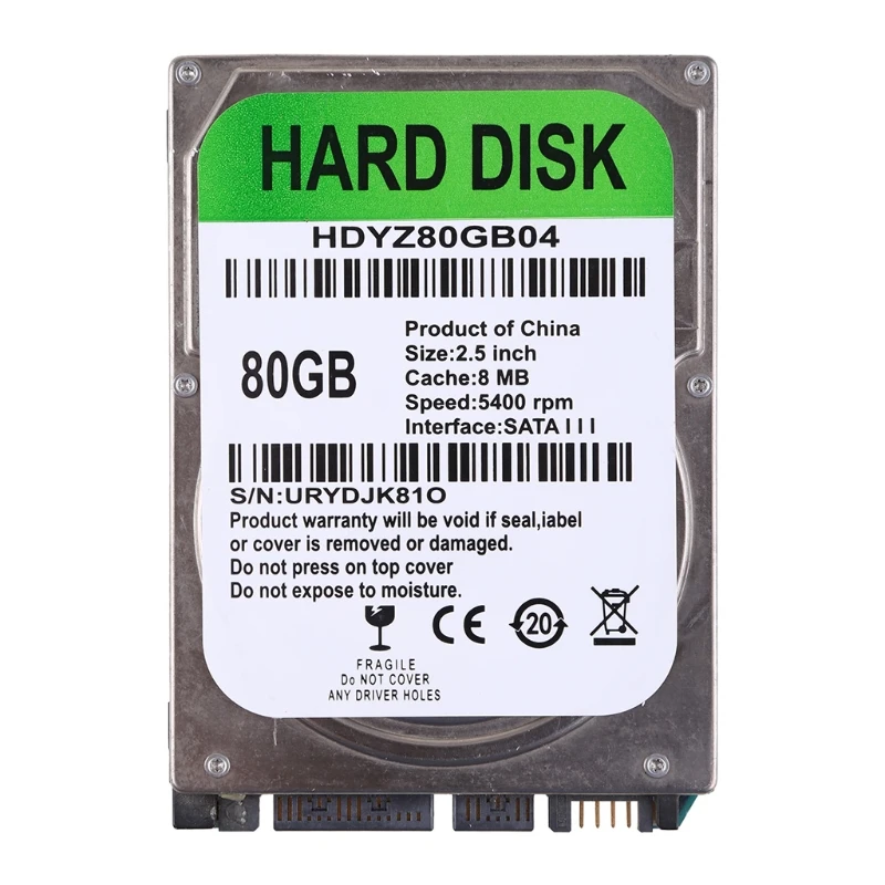 

2,5 дюймовый HDD SATA USB-Кабель-адаптер 80/120/160/250/320/500 Гб для ПК ноутбука Внутренний механический жесткий диск