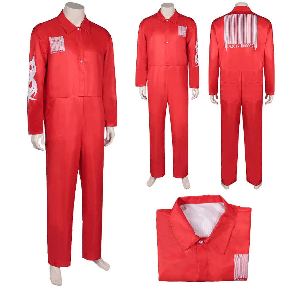 Joey Косплей Красный Комбинезон Необычные Наряды Группа Узел Костюм Маскировка