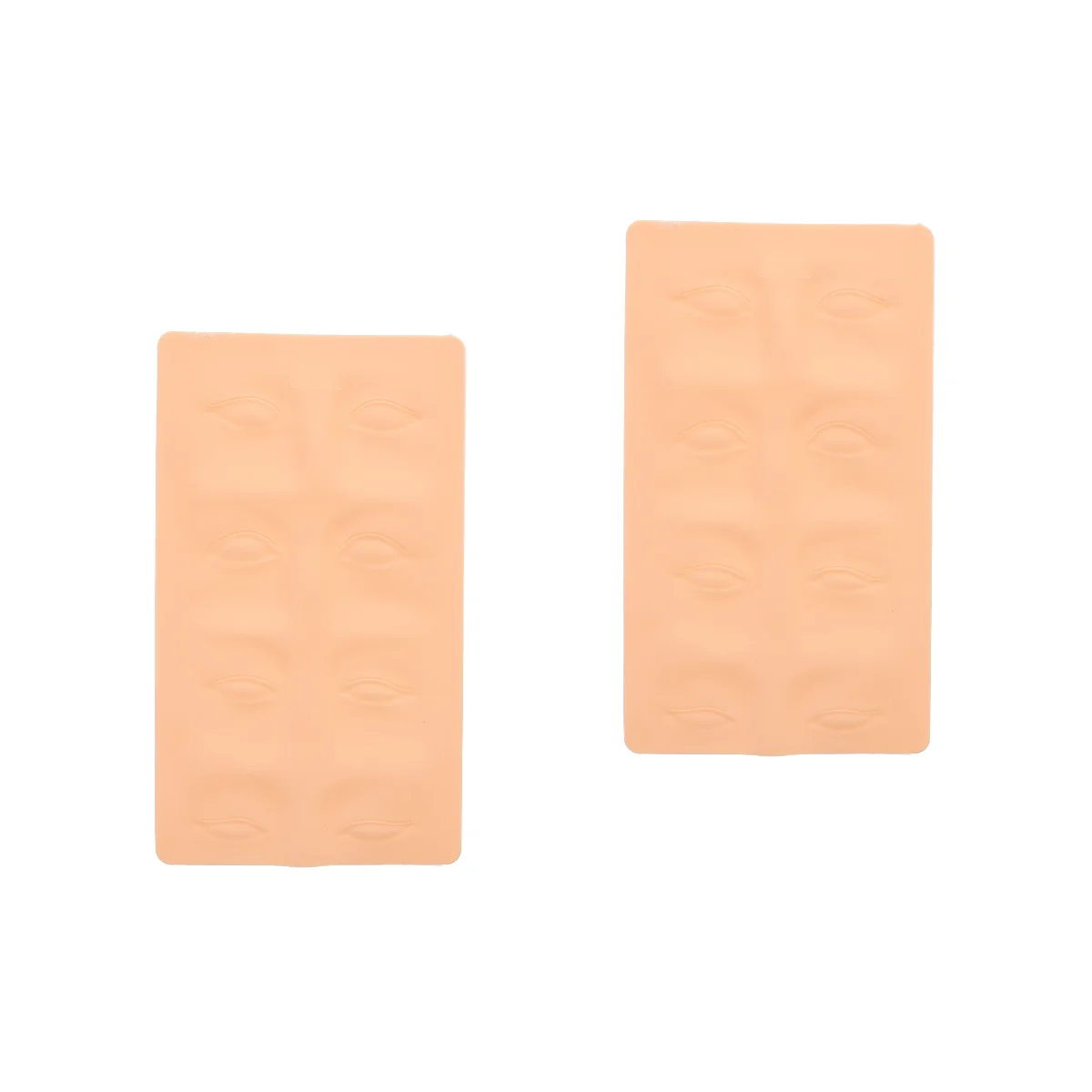 

2pcs Tattooing Eyebrows Practice Skin Silicone Eyebrows Practice Skin Fake Practice Skin Sheet
