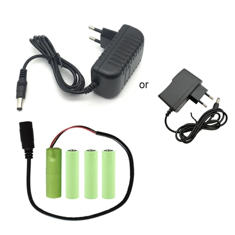 

100-240 В до 6 В LR6 AM3 AA адаптер для фиктивного аккумулятора AC источник питания повторное использование замены 4 шт. AA 1,5 В Аккумулятор для счетчик...