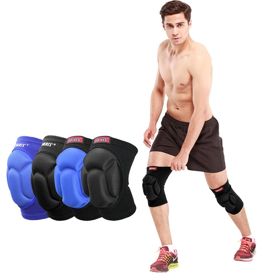 

1Pair Thicked Football Volleyball Extreme Sports Ski Knee Pads Fitness Knee Support Cycling Knee Protector Kneepad