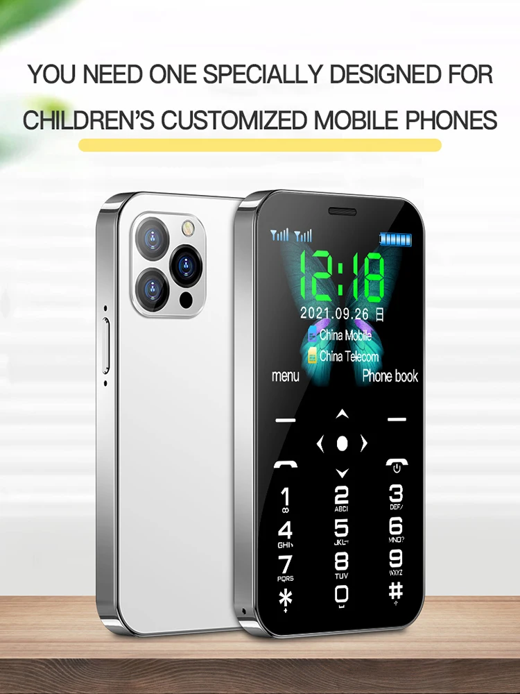 Original SOYES D13 4G LTE Mini Mobile Phone 900mAh Type-C Input With Camera SOS Dual SIM 1.77