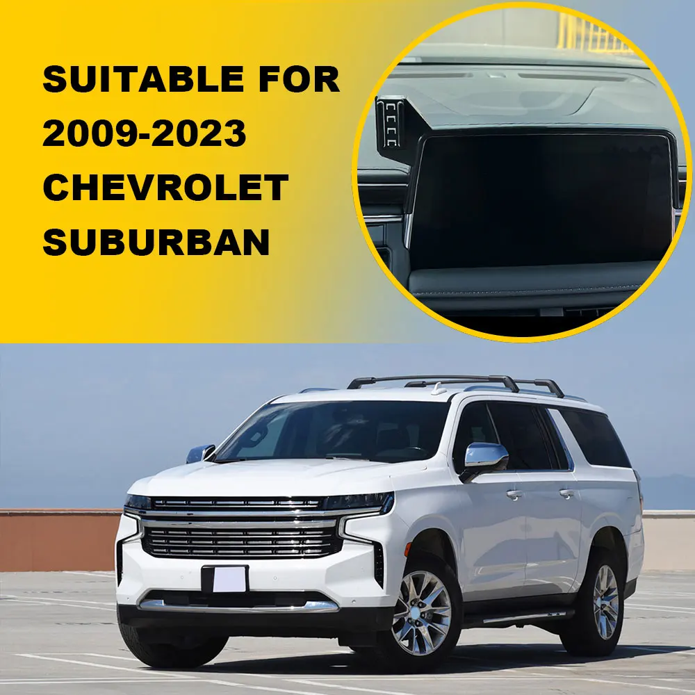 Фото Автомобильный держатель телефона для Chevrolet Suburban 2021 2022 2023, фиксированный навигационный кронштейн для экрана, подставка для беспроводного зарядного устройства, автомобильные аксессуары №4
