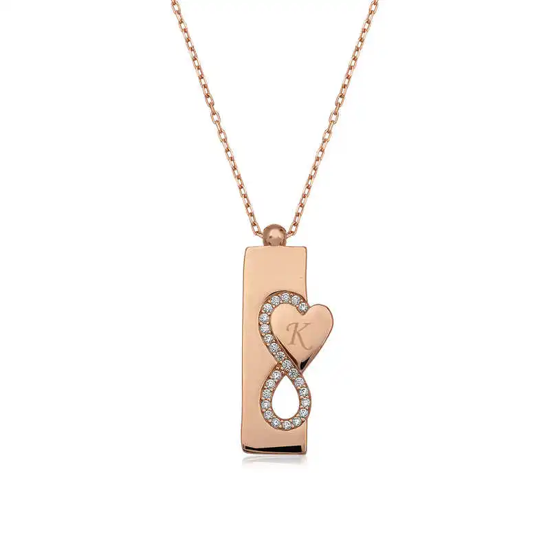 

Tevuli 925 Sterling Silver Heart Infinity Necklace