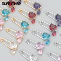 gufeather mb11jewelry accessoriesnickel free18k gold rhodium platedcoppercharmsglassjewelry makingdiy pendants6pcslot