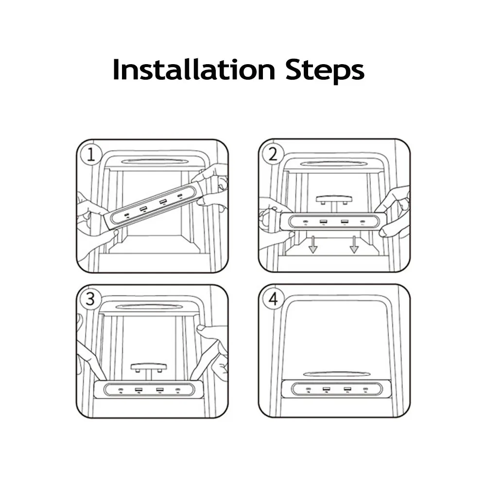 Разветвитель для быстрой зарядки 4 порта 27 Вт