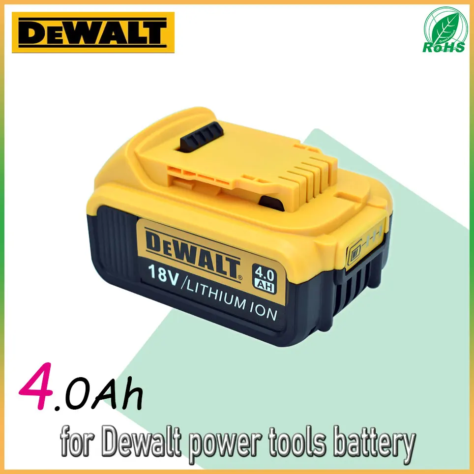 

Dewalt Original 18V 3.0Ah/4.0Ah/5.0Ah/6.0Ah Electric tools Li-Ion Battery Compatible with dewalt DCB200 DCB205 DCB201 DCB203