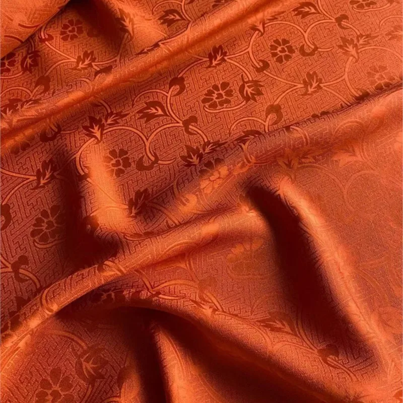 Жаккардовая ткань из натурального шелка с отверстиями женский халат одежда в