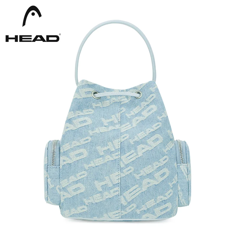 Head Backpacks Travel Sport Bags For Women Girls Small String Bags Denim School Bag