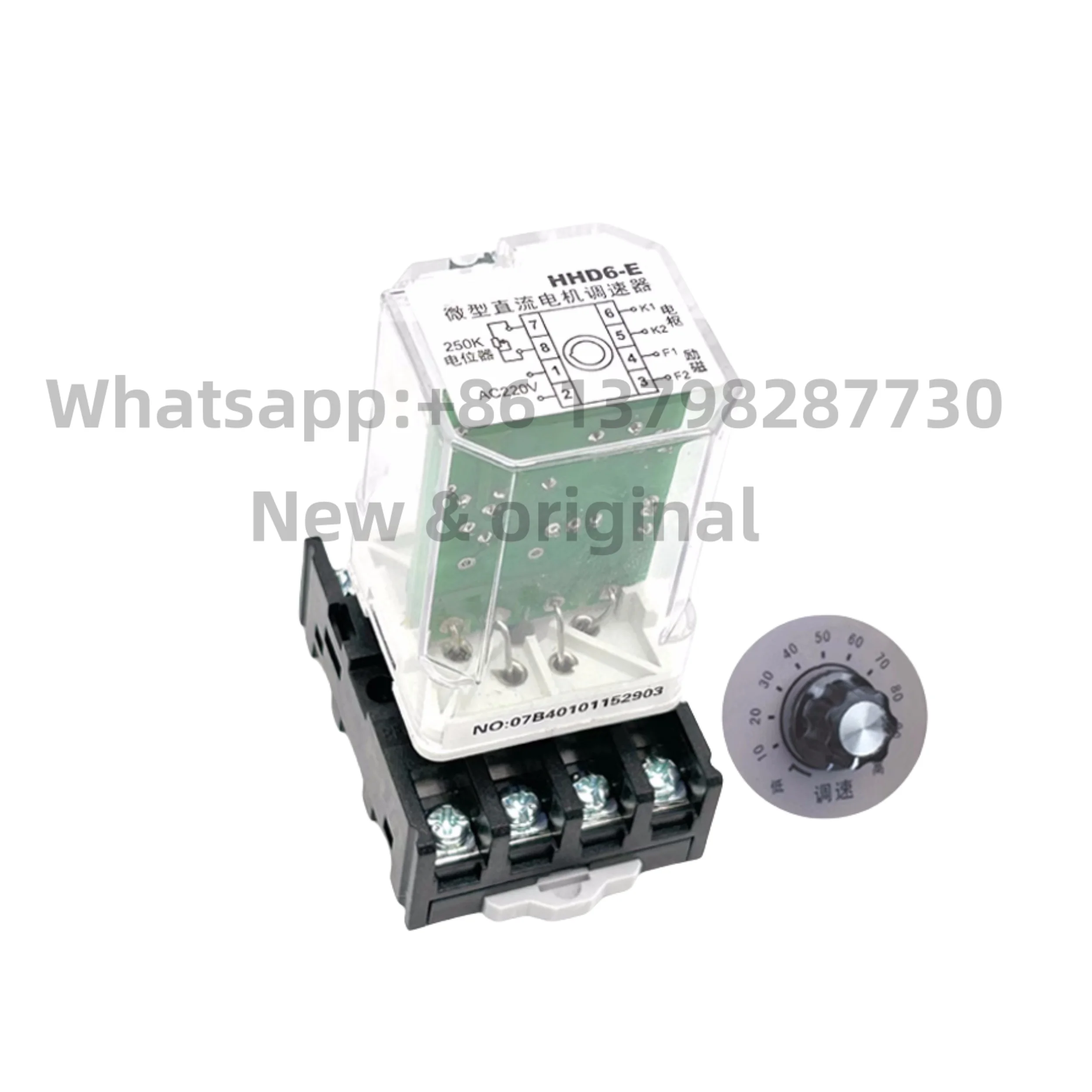 

Регулятор двигателя постоянного тока HHD6-E 60 Вт AC220V DC0-200V с потенциометром