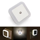Светодиодный ночсветильник с датчиком движения, умный ночник с аккумулятором, прикроватная лампа для комнаты, коридора, дорожек, туалета, светильник щение для дома
