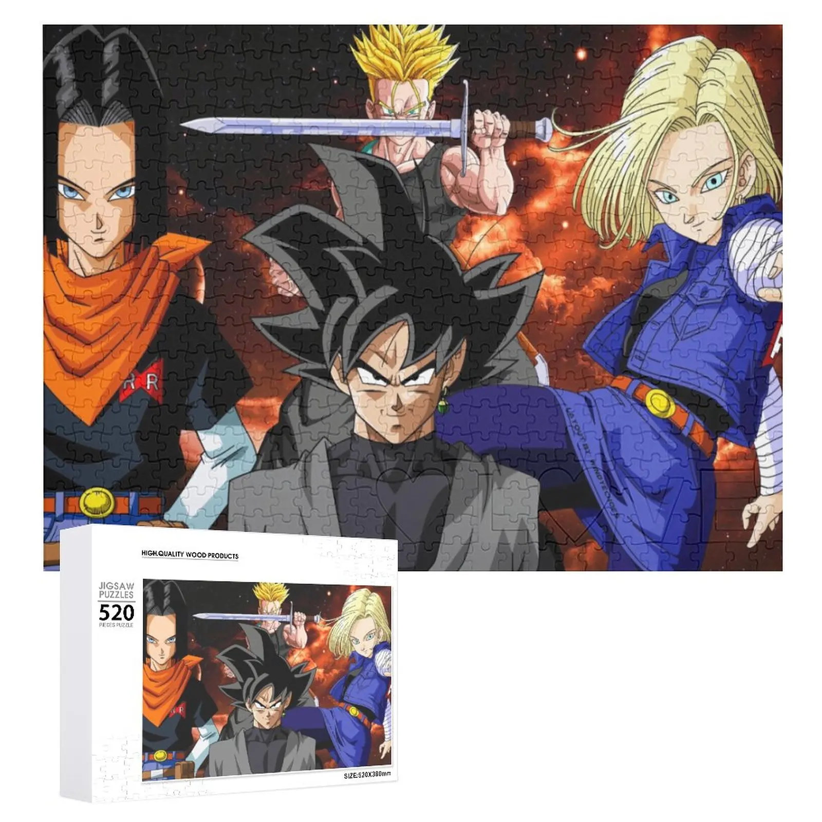 

Bandai Japanese anime Dragon Ball Puzzle 1000 pieces of super Saiya Goku Puzzle adult children educational toy game gift