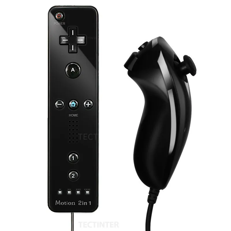 New 2 in 1 Wireless Controle Remote Controller  For Nintendo Wii With Motion Plus Bluetooth Remote For Nintend Wii Gamepad