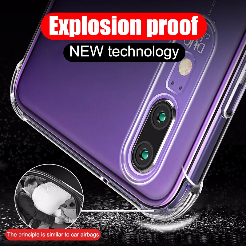 Мягкий чехол для Huawei P20 P30 Lite Pro защитный прозрачный Mate 20 30 Honor pro силиконовая задняя