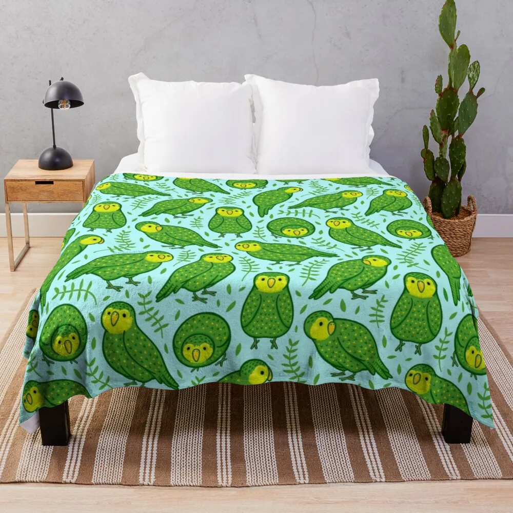 

Kakapo Throw Blanket luxury designer blanket