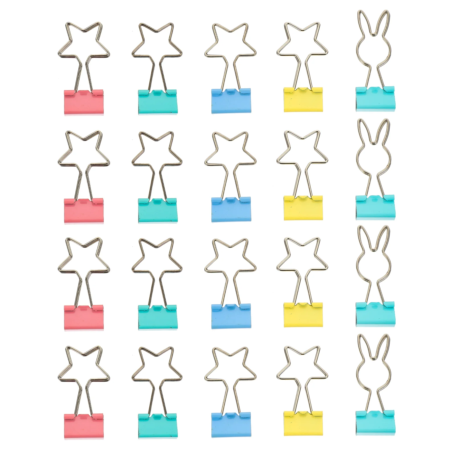 

Star Dovetail Clip Lovely Binder Clips Delicate Paper Multi-function Exquisite File Storage Adorable Nice stationery and office