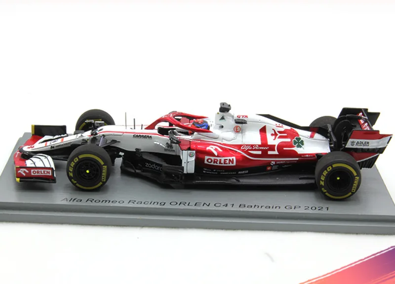 

Spark 1/43 Alfa C41 Sauber F1 Formula One Bahrain 2021 Kimi Resin Car Model Collection Ornament Gift