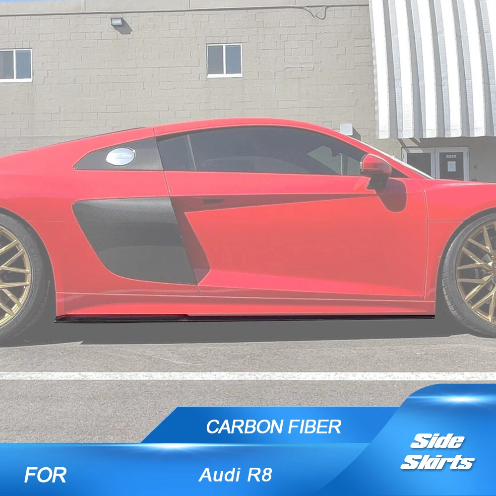 Боковой спойлер из настоящего углеродного волокна для Audi R8 V10 Coupe 2016-2018 комплекты