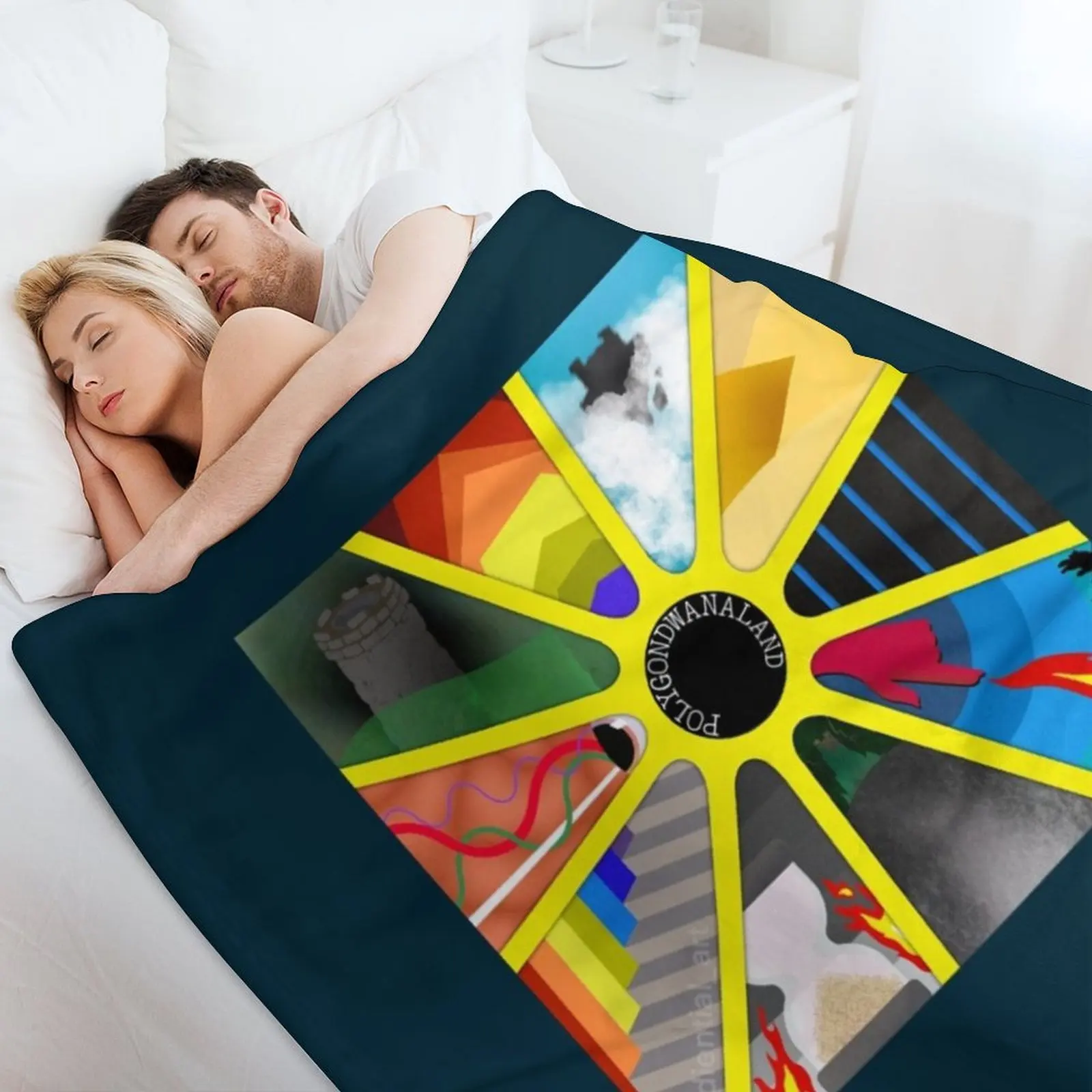 Кинг гизкард и ящерица волшебник Polygondwanaland минималистичное покрывало одеяло