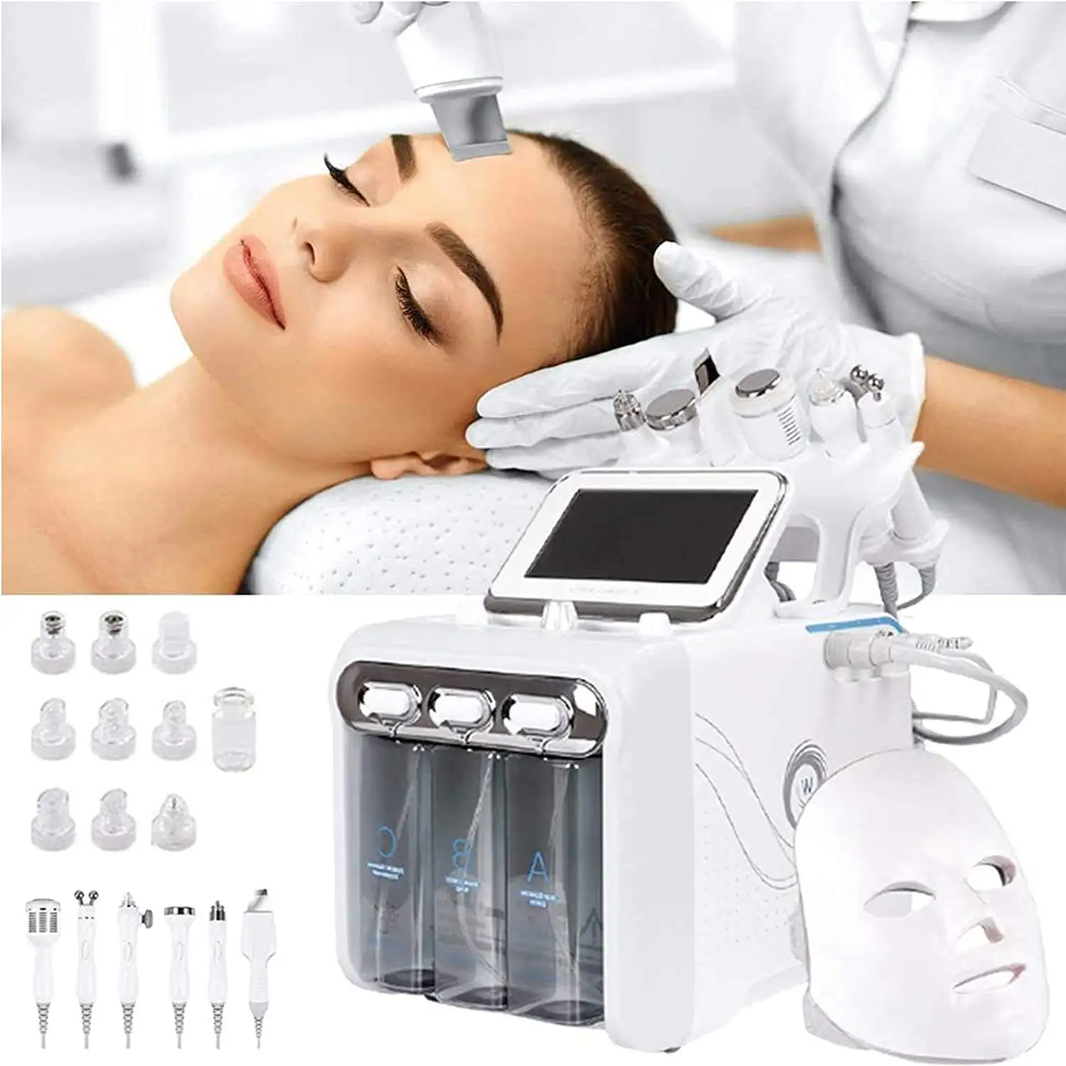 

Hydra Peeling Facial H2O2 Hydrogen Hydro Small Bubble Water Dermabrasion Hydra Oxigen Facial Machine